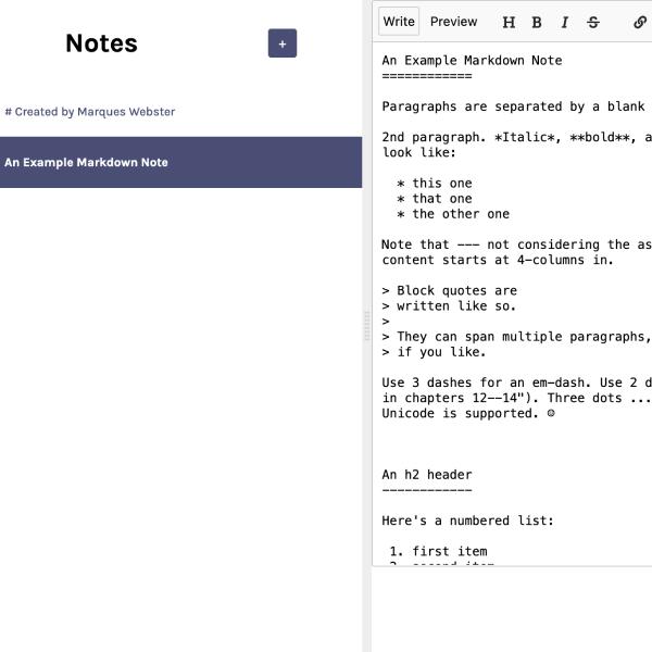 Notes App